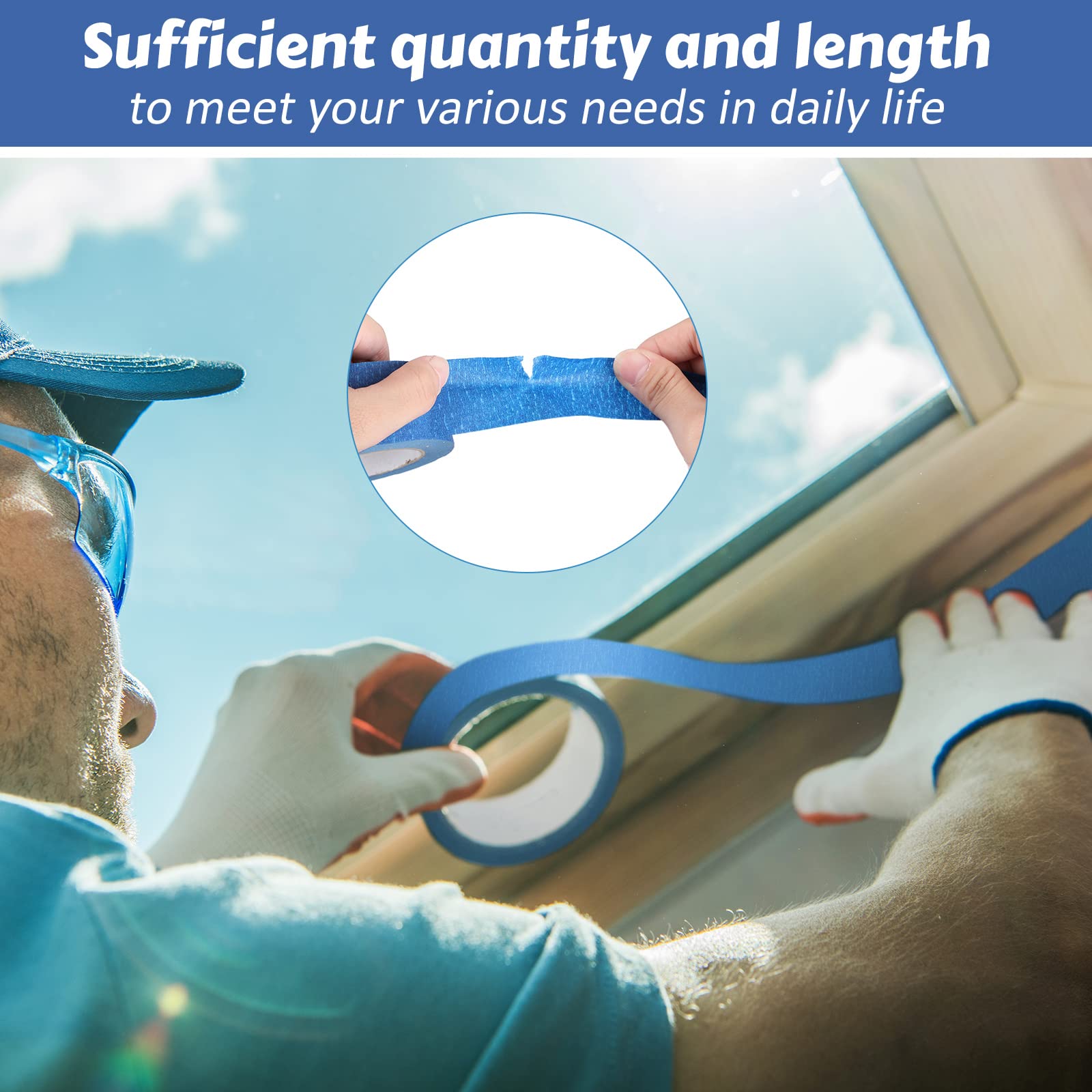 Blue Masking Tape Application