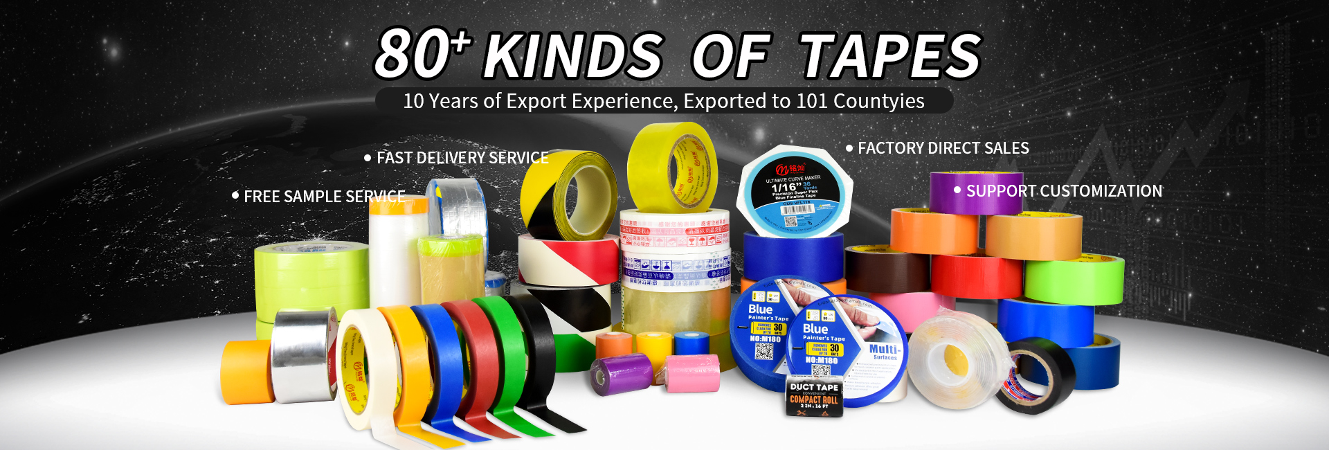 Ming Can Tape All Product Banner